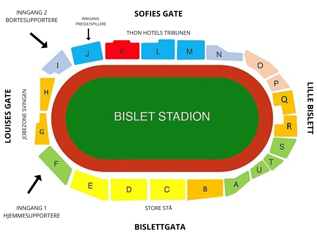 Stadionkart Bislett